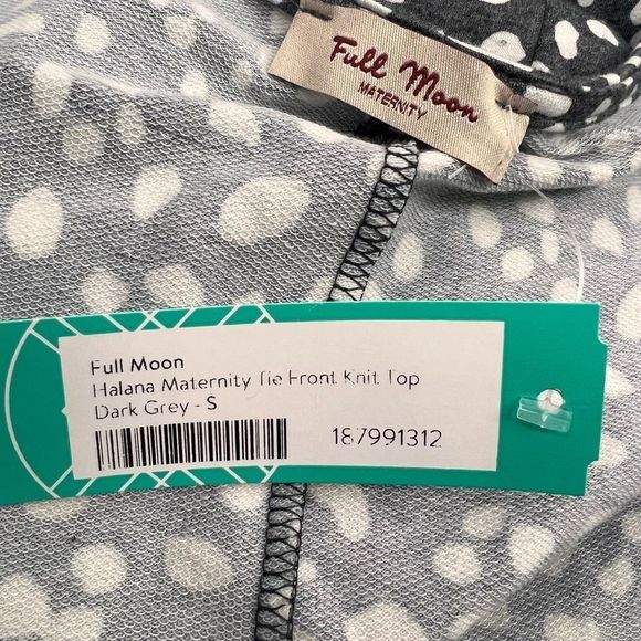 Full Moon Stitch fix maternity tie front knit top - Picture 4 of 7